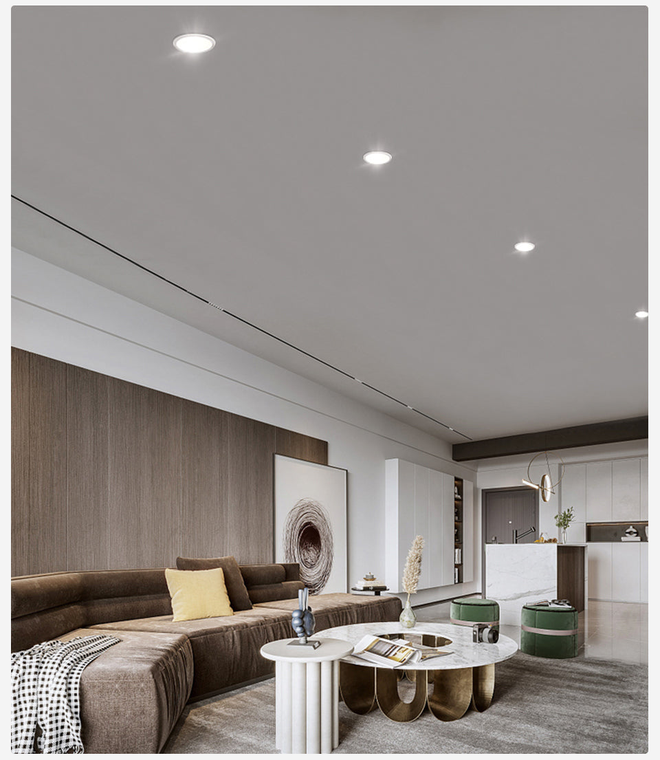 High Brightness LED Downlight Recessed Round Aluminum LED Ceiling Lamp 7W 10W 20W 30W 50W Warm Cold White AC220-240V Spotlights