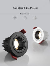 Tuya Led Smart Downlight Recessed Ceiling Lamp Zigbee Spot Lamp Angle Adjustable Aluminum Spot Led Light For Home Office Store