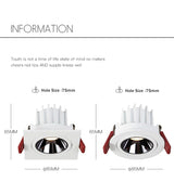 Tuya Led Smart Downlight Recessed Ceiling Lamp Zigbee Spot Lamp Angle Adjustable Aluminum Spot Led Light For Home Office Store