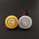led downlight dimmable 10pcs 3w 1w 110-220v Matte silver gold mini spot light warm white/ 4000K /cold white
