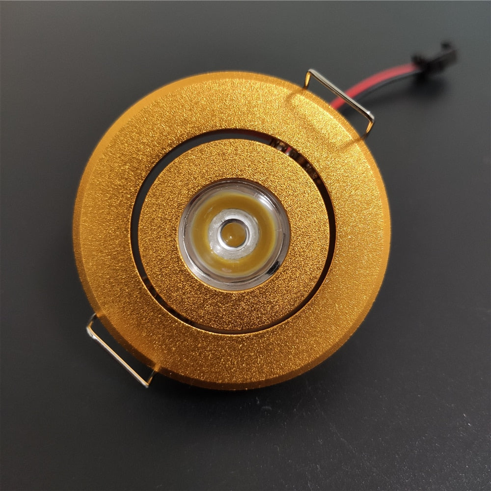 led downlight dimmable 10pcs 3w 1w 110-220v Matte silver gold mini spot light warm white/ 4000K /cold white