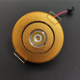 led downlight dimmable 10pcs 3w 1w 110-220v Matte silver gold mini spot light warm white/ 4000K /cold white