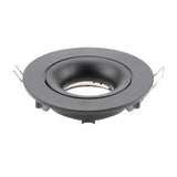 Cutout 90mm Black White Adjustable LED Spot Light Frame Holder GU10 MR16 Retrofit Kit Round Square Led Downlight Fixture Fitting