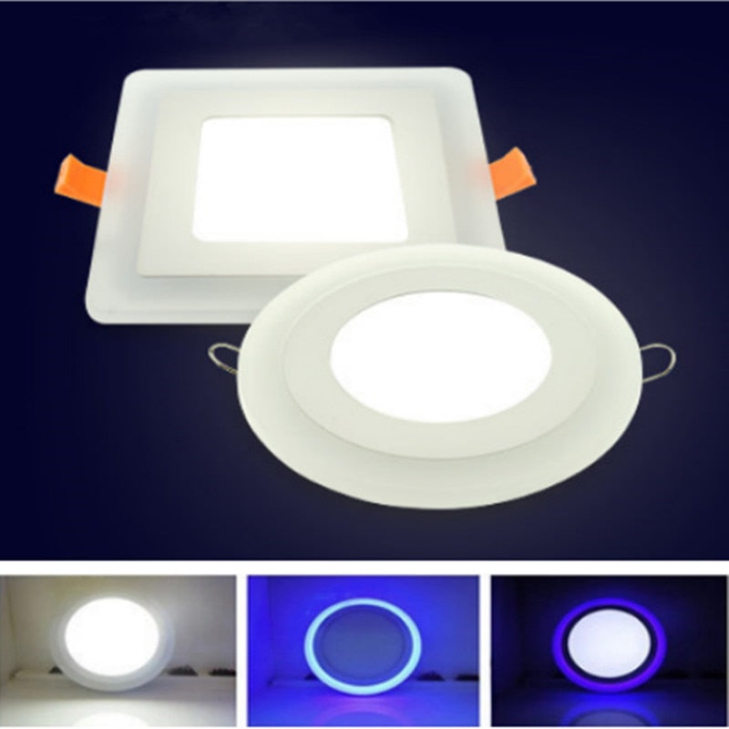 LED Downlight Round/Square 6W 9W 16W 24W 3 Model Downlight Recessed Ceiling Panel Light AC85-265V+Driver