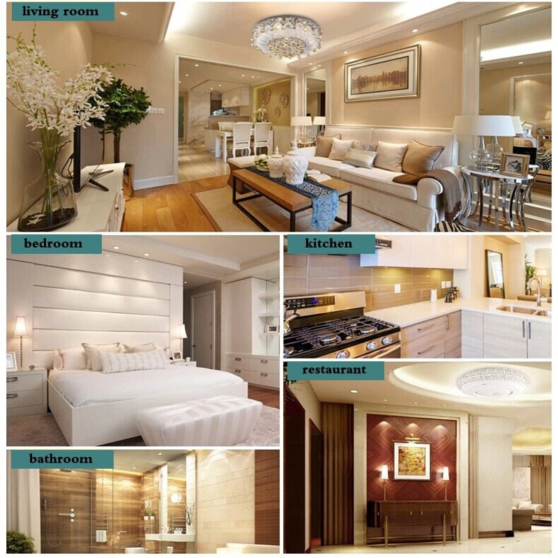 LED 12V 24V Surface Mounted Panel Light 6w 12w 18w 24w Round Square Indoor Ceiling Downlight White