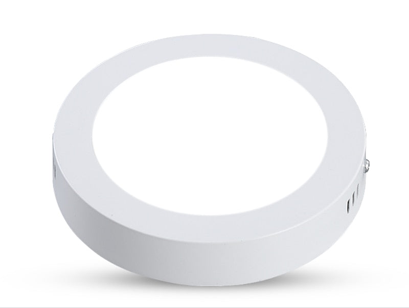 LED 12V 24V Surface Mounted Panel Light 6w 12w 18w 24w Round Square Indoor Ceiling Downlight White