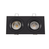 High Quality Aluminum GU10 MR16 Downlight Holder Black Silver White GU10 Fixture Frame For LED Ceiling Light Trim