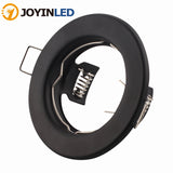 Round Metal Recessed LED Ceiling Light Frames MR16 GU10 10pcs Bulb Fixtures Downlight Holder GU10 Spot Light Fitting For Housing