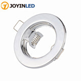 Round Metal Recessed LED Ceiling Light Frames MR16 GU10 10pcs Bulb Fixtures Downlight Holder GU10 Spot Light Fitting For Housing