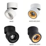 Dimmable COB LED Downlights Surface Mounted LED Ceiling Lamps 7W/10W/15W/18W Foldable And 360° Rotatable Background Spot lights