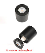 Adjustable LED Round Surface Mounted Trimless Downlight GU10 Fixture Cylinder Ceiling Down Spot Light Bedroom Lamp GU 10 Fitting