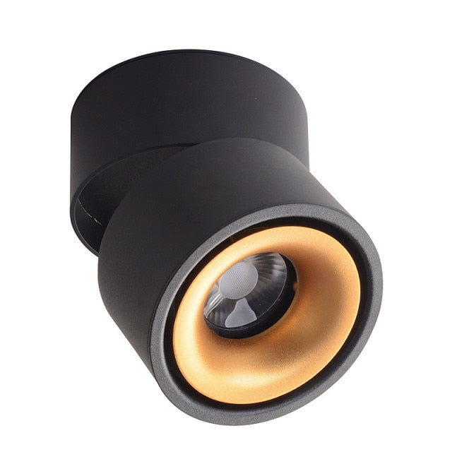 Dimmable COB LED Downlights Surface Mounted LED Ceiling Lamps 7W/10W/15W/18W Foldable And 360° Rotatable Background Spot lights