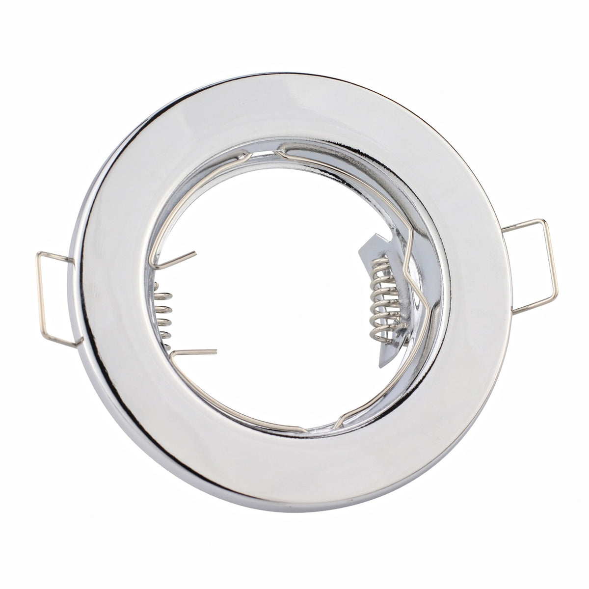 Round Metal Recessed LED Ceiling Light Frames MR16 GU10 10pcs Bulb Fixtures Downlight Holder GU10 Spot Light Fitting For Housing