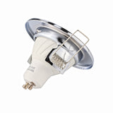 Round Metal Recessed LED Ceiling Light Frames MR16 GU10 10pcs Bulb Fixtures Downlight Holder GU10 Spot Light Fitting For Housing