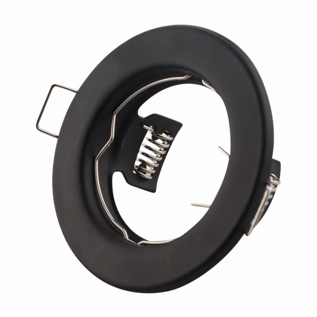 Round Metal Recessed LED Ceiling Light Frames MR16 GU10 10pcs Bulb Fixtures Downlight Holder GU10 Spot Light Fitting For Housing