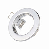 Round Metal Recessed LED Ceiling Light Frames MR16 GU10 10pcs Bulb Fixtures Downlight Holder GU10 Spot Light Fitting For Housing