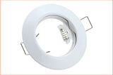Black White Round Recessed LED Ceiling Light Frame MR16 GU10 Bulb Fixture Downlight Holder GU10 Spot Light Fitting For Housing