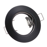 Black White Round Recessed LED Ceiling Light Frame MR16 GU10 Bulb Fixture Downlight Holder GU10 Spot Light Fitting For Housing