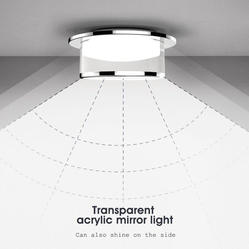 Luxury Style Crystal LED Downlight 5W7W9W12W15W Crystal Recessed Downlights Ceiling Spot Lighting Bedroom Kitchen Indoor lamp