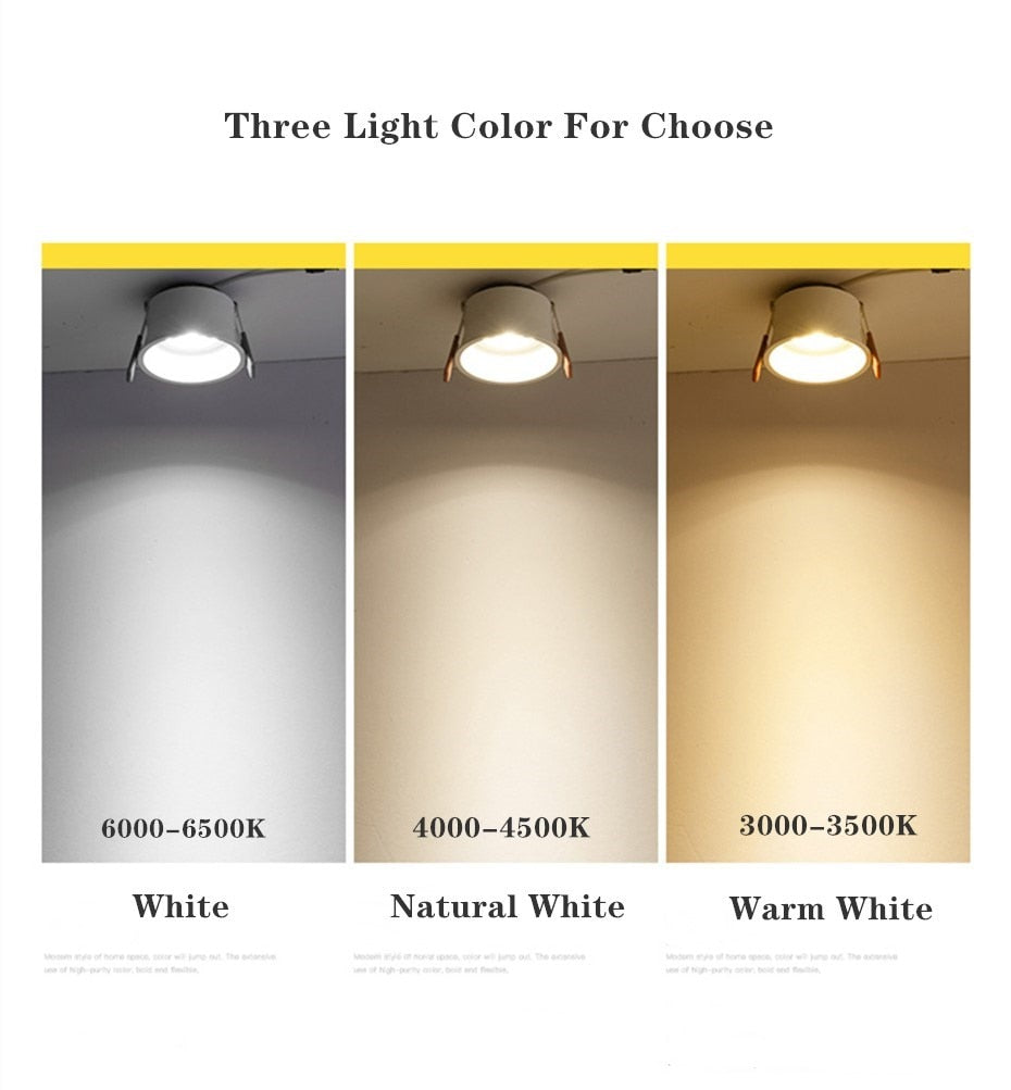 Dimmable Led Downlights Led Spot Light Lamp 220V 110V 12W 18W  Downlight Ceiling Spot Led Lighting Fixture for Home Kitchen Lamp