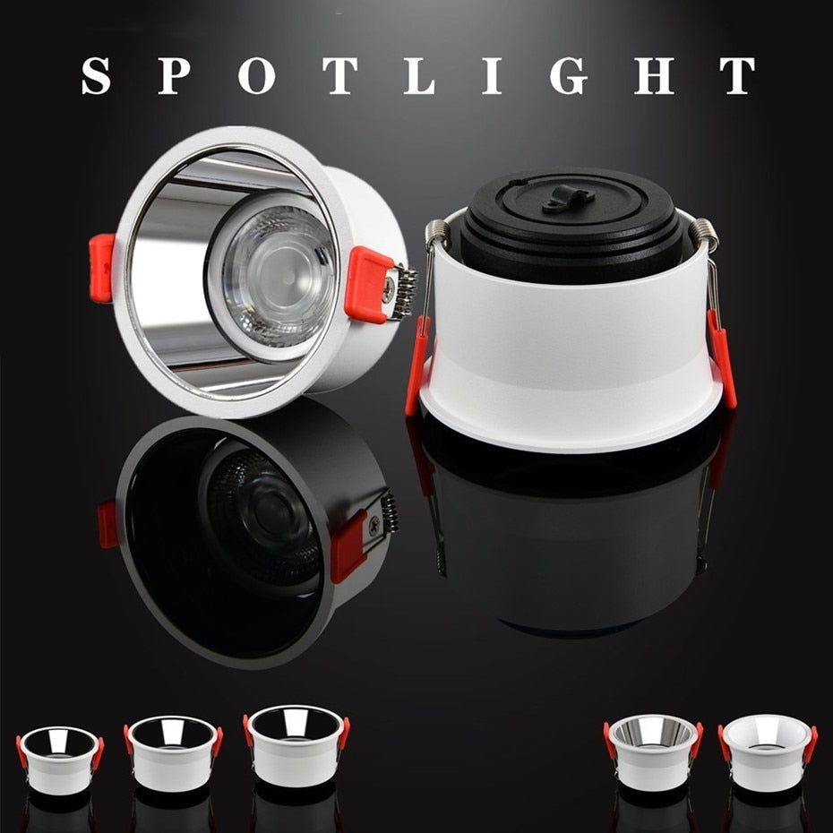 Dimmable Led Downlights Led Spot Light Lamp 220V 110V 12W 18W  Downlight Ceiling Spot Led Lighting Fixture for Home Kitchen Lamp