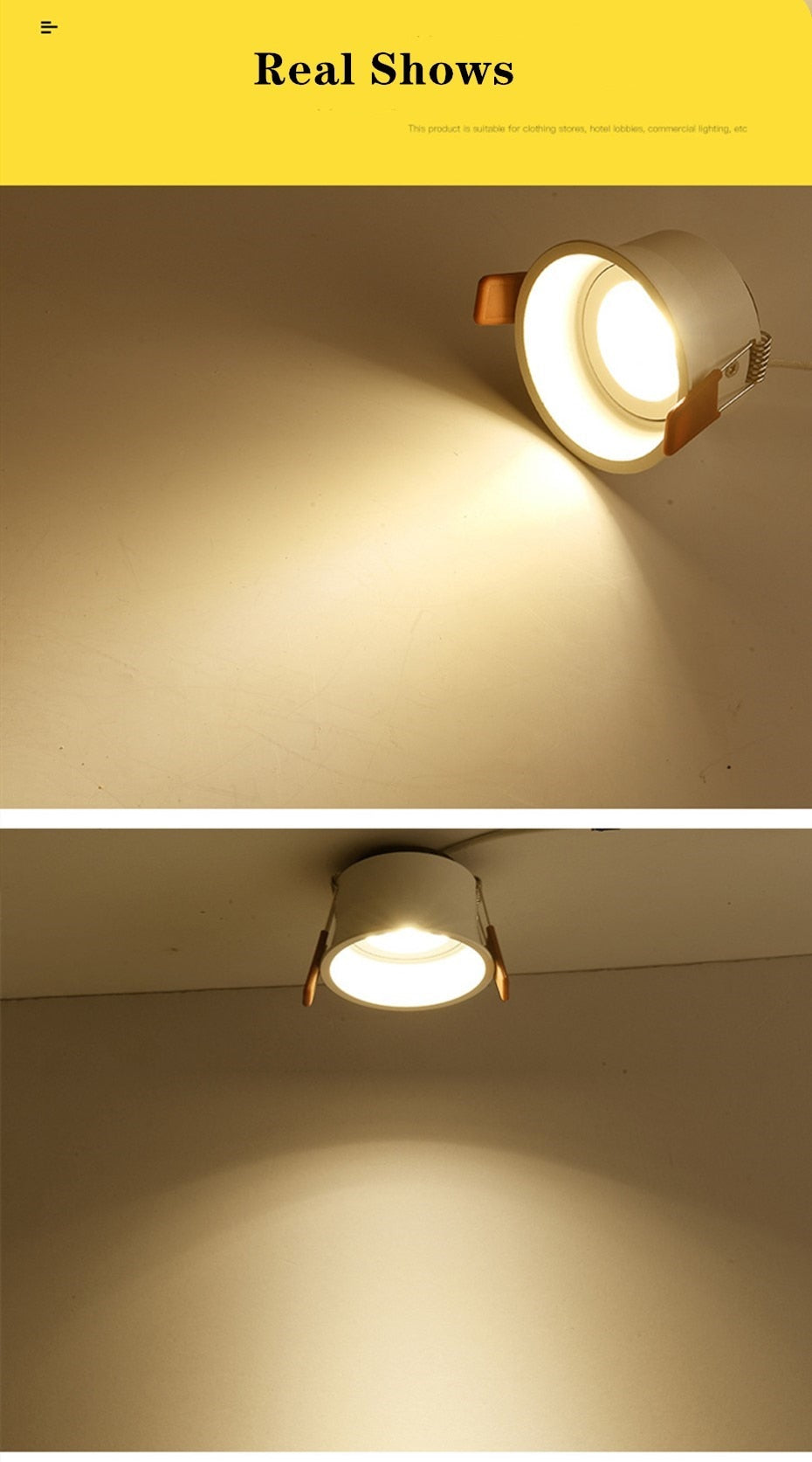 Dimmable Led Downlights Led Spot Light Lamp 220V 110V 12W 18W  Downlight Ceiling Spot Led Lighting Fixture for Home Kitchen Lamp