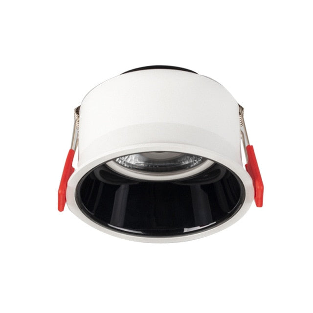 Round Anti-Glare Led COB  Recessed Downlights 7w 12w 15w Dimmable 110v 220v Ceiling Lamp Spotlights for Indoor Lighting