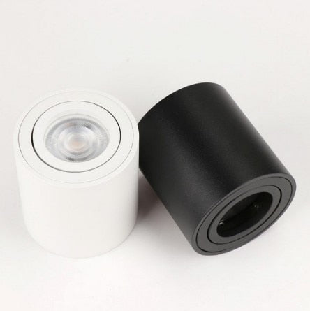 1pcs Square Surface Mounted LED Downlight with Replaceable GU10 LED Bulb  7W 10W  LED Ceiling Spot Light AC85V-265V Indoor