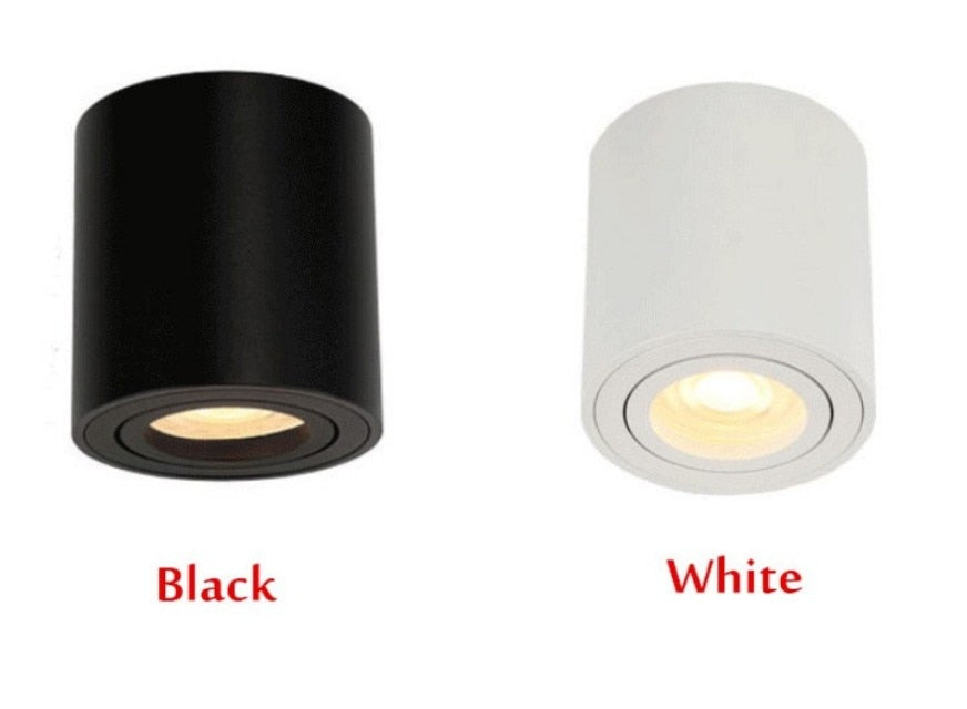 1pcs Square Surface Mounted LED Downlight with Replaceable GU10 LED Bulb  7W 10W  LED Ceiling Spot Light AC85V-265V Indoor