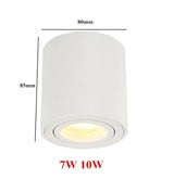 1pcs Square Surface Mounted LED Downlight with Replaceable GU10 LED Bulb  7W 10W  LED Ceiling Spot Light AC85V-265V Indoor