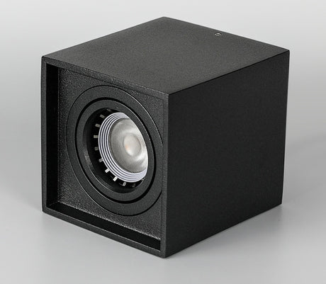 1pcs Square Surface Mounted LED Downlight with Replaceable GU10 LED Bulb  7W 10W  LED Ceiling Spot Light AC85V-265V Indoor