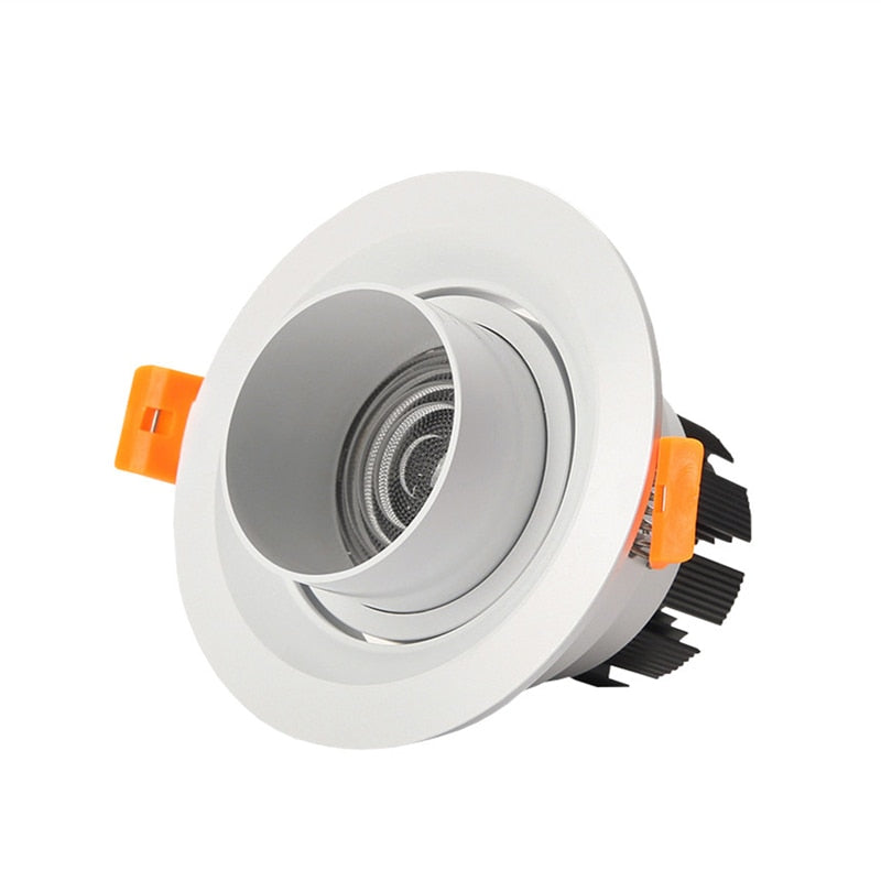 Zoom Beam Angle Adjustable 15/45/60 Degrees LED COB Recessed Downlight 10W 12W 15W  LED Ceiling Spot Light for Picture Background