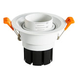 Zoom Beam Angle Adjustable 15/45/60 Degrees LED COB Recessed Downlight 10W 12W 15W  LED Ceiling Spot Light for Picture Background