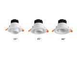 Zoom Beam Angle Adjustable 15/45/60 Degrees LED COB Recessed Downlight 10W 12W 15W  LED Ceiling Spot Light for Picture Background