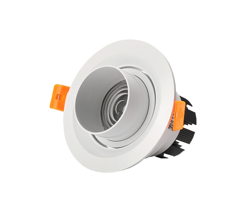Zoom Beam Angle Adjustable 15/45/60 Degrees LED COB Recessed Downlight 10W 12W 15W  LED Ceiling Spot Light for Picture Background