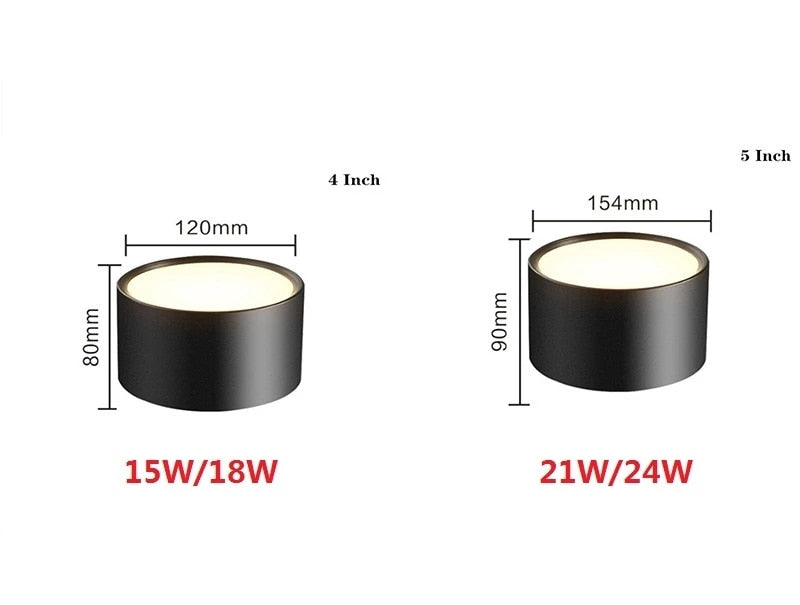 Surface Mounted 5W 7W 9W 12W 15W LED downlight Driverless Ceiling Lamps led spot lights Ceiling Fixtures Lighting Indoor Light