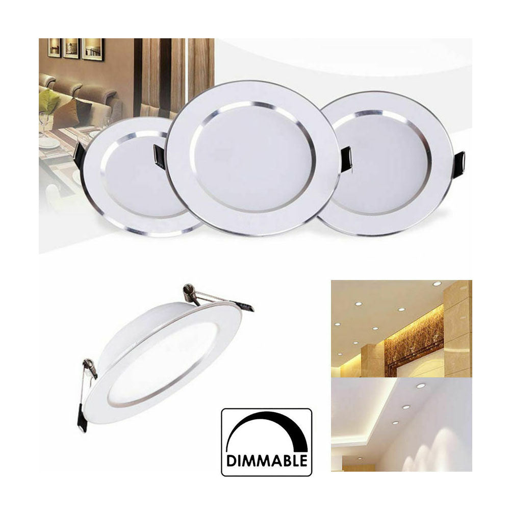 Dimmable LED Downlight Panel Recessed Ceiling Light 3W 5W 7W 9W 12W 15W 18W Bulb Bedroom Kitchen Indoor LED Spot Light 110V 220V