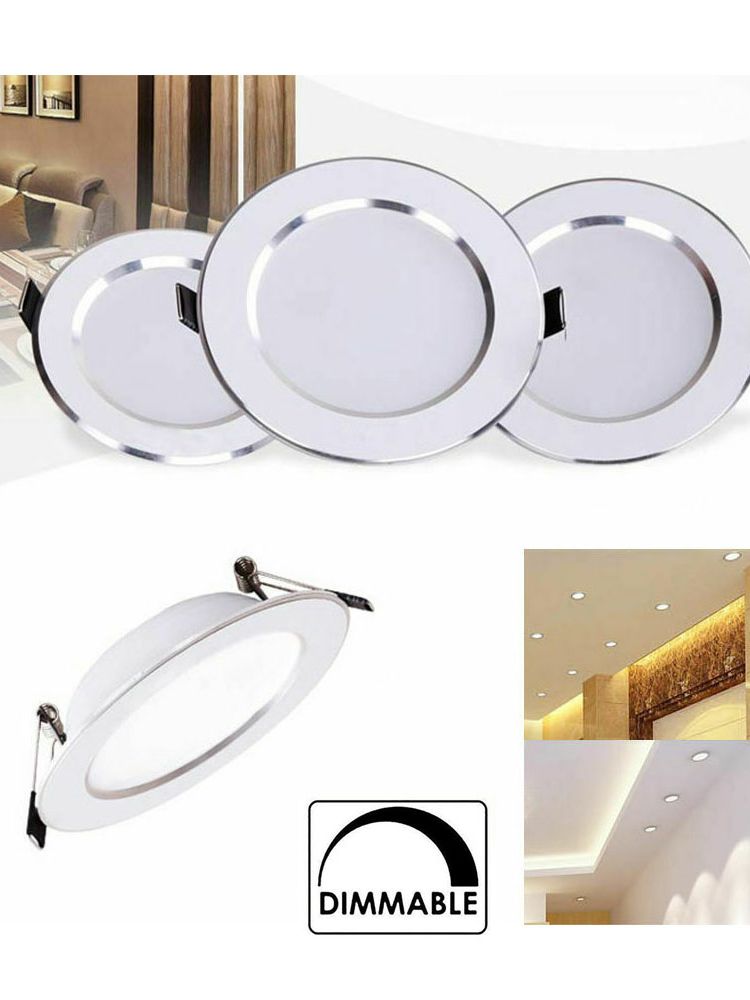 Dimmable LED Downlight Panel Recessed Ceiling Light 3W 5W 7W 9W 12W 15W 18W Bulb Bedroom Kitchen Indoor LED Spot Light 110V 220V