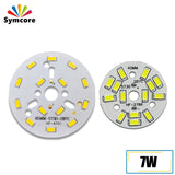 LED SMD5730 PCB Lamp Bead Plate 7W Watt 40MM 58MM 65MM 10PCS Downlight Bulb Light Source Board Lamp Chip Accessories