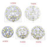LED SMD5730 PCB Lamp Bead Plate 7W Watt 40MM 58MM 65MM 10PCS Downlight Bulb Light Source Board Lamp Chip Accessories