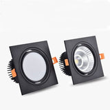 Square LED COB Spot lights Ceiling lamp Dimmable 9W 12W 15W 18W 20W recessed Downlights LED Panel light indoor lighting
