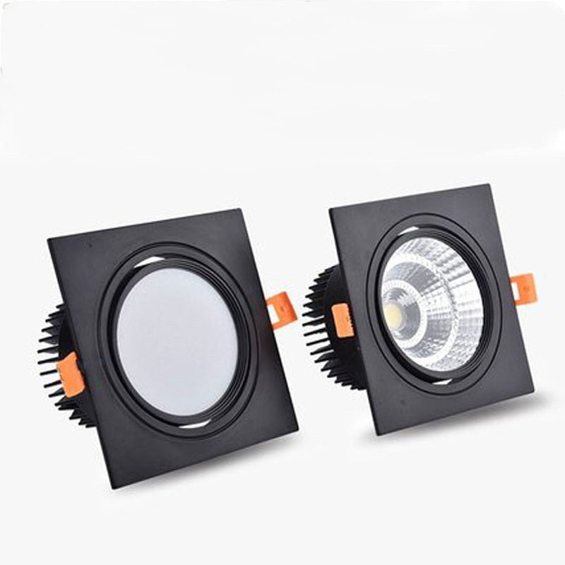 Square LED COB Spot lights Ceiling lamp Dimmable 9W 12W 15W 18W 20W recessed Downlights LED Panel light indoor lighting
