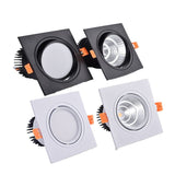 Square LED COB Spot lights Ceiling lamp Dimmable 9W 12W 15W 18W 20W recessed Downlights LED Panel light indoor lighting