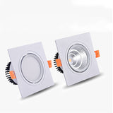 Square LED COB Spot lights Ceiling lamp Dimmable 9W 12W 15W 18W 20W recessed Downlights LED Panel light indoor lighting