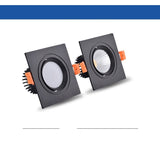 Square LED COB Spot lights Ceiling lamp Dimmable 9W 12W 15W 18W 20W recessed Downlights LED Panel light indoor lighting