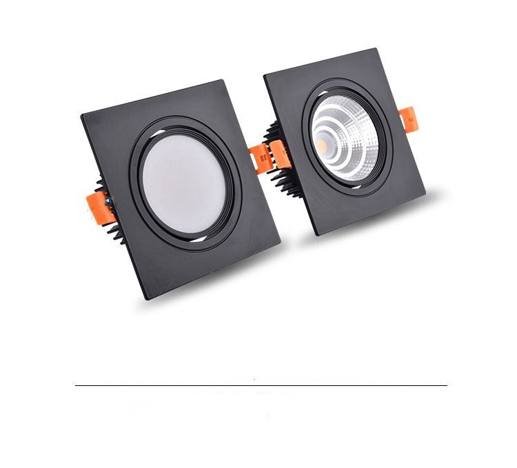 Square LED COB Spot lights Ceiling lamp Dimmable 9W 12W 15W 18W 20W recessed Downlights LED Panel light indoor lighting