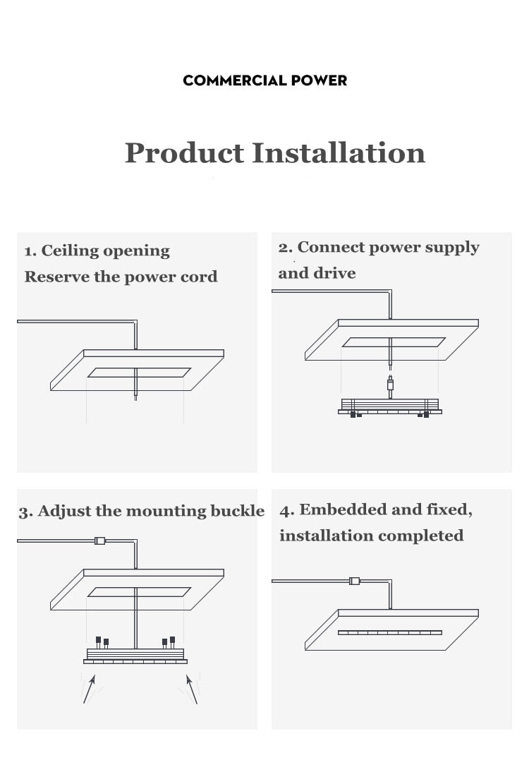 Square LED COB Spot lights Ceiling lamp Dimmable 9W 12W 15W 18W 20W recessed Downlights LED Panel light indoor lighting