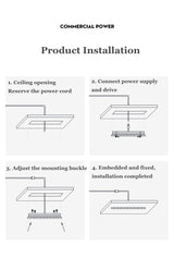 Square LED COB Spot lights Ceiling lamp Dimmable 9W 12W 15W 18W 20W recessed Downlights LED Panel light indoor lighting