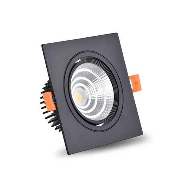 Square LED COB Spot lights Ceiling lamp Dimmable 9W 12W 15W 18W 20W recessed Downlights LED Panel light indoor lighting