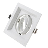 Square Double Ring Downlight Anti-glare LED 105mm 2pcs Cut Hole Recessed Ceiling Spot Lamp Frame GU10 Bulb Replaceable